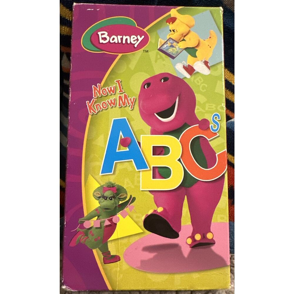 Barney VHS Now I Know My ABC’s 2004 HiT Entertainment Cartoon Rare